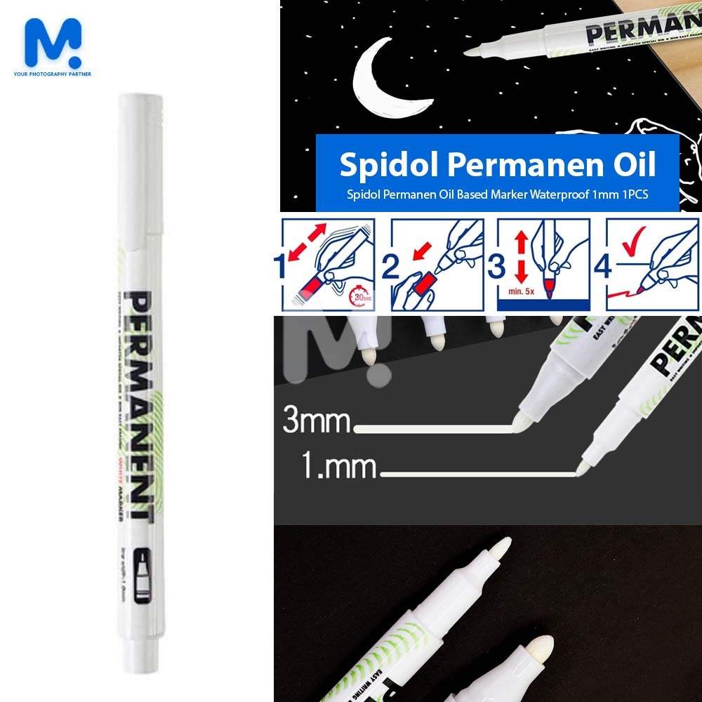 

Spidol Ban Permanen Oil Based Tahan Air, Tahan Lama dan Tidak Luntur (1mm / 1 PCS)