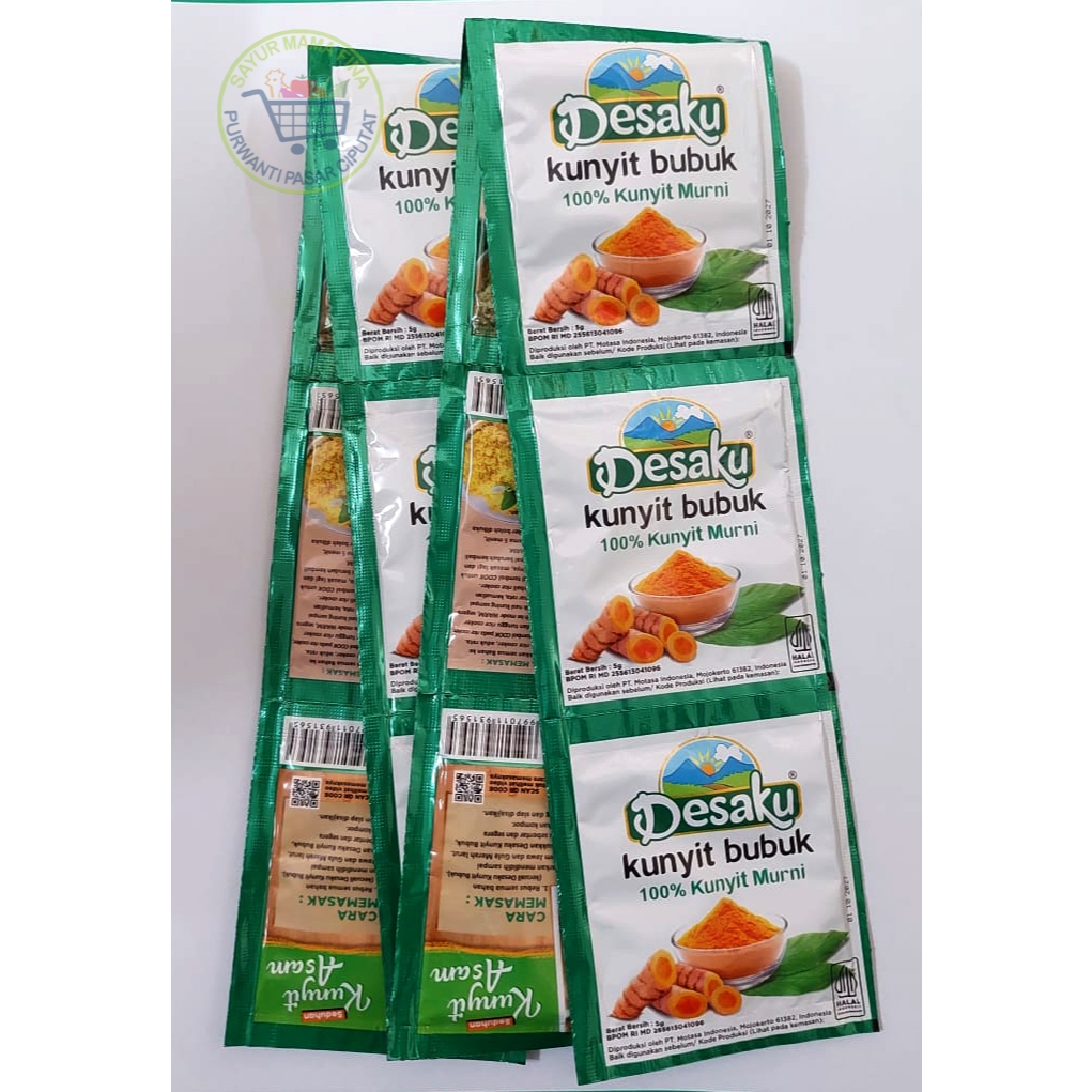 

Kunyit Bubuk Desaku 1renceng 10 saset
