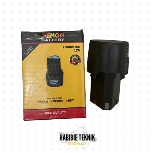 Baterai 12V XENON Batre Multifungsi Battery Bor Cordless Potong Rumput Gurinda Mini 12 Volt 1,5 AH L