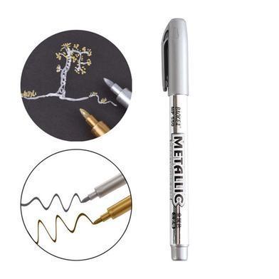 

[1bh] Spidol Permanent emas/perak Metalic Marker Gold/Silver Paint Marker M&G