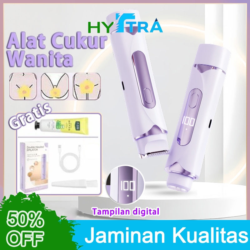 HYTRA 3 In 1 Alat Cukur Bulu Kemaluan Shaver Hair Pencukur Alat Cukur Bulu Kemaluan Alat Cukur Wanit
