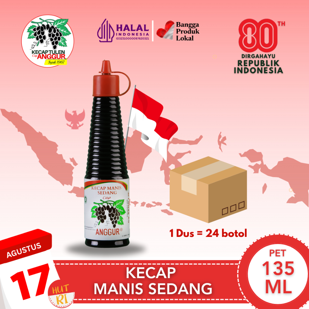

Cap Anggur Kecap Manis Sedang 135ml (PET) - 1 Karton
