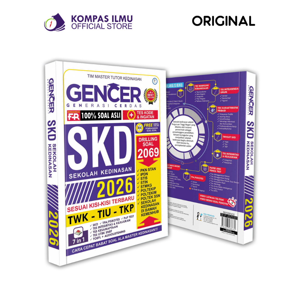 Buku SKD Sekolah Kedinasan - GENCER SKD Sekolah Kedinasan 2026 [GSKD1]