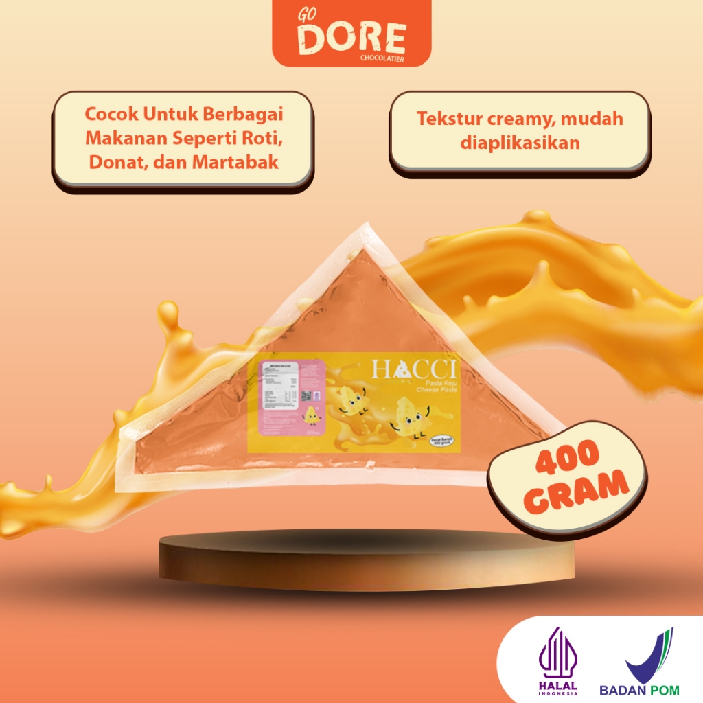 

HACCI Keju Pasta - Topping Kue Keju - 400 gr