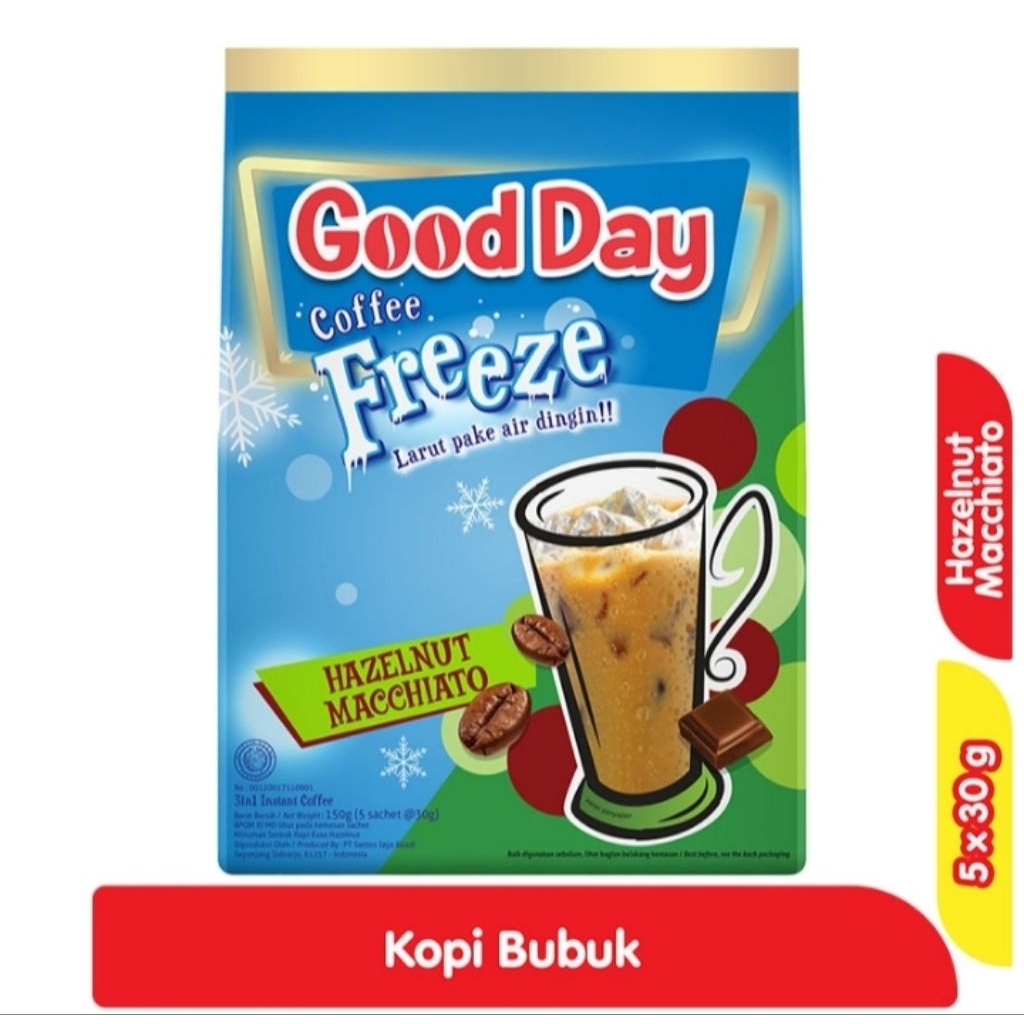 

Good Day Coffee Freeze Hazelnut Macchiato 5 x 30 g