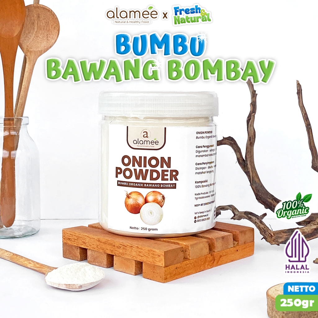 

Bumbu Bawang Bombay Bombai Bubuk Onion Powder Rempah Bubuk Dapur Organik Murni fresh and natural