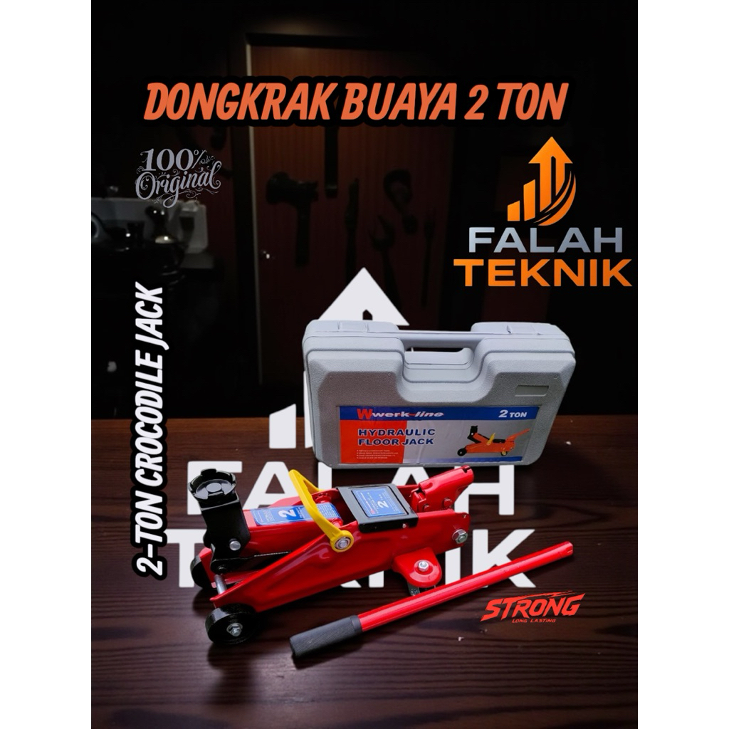 Dongkrak Buaya WERKLINE Dongkrak Mobil Kapasitas 2 Ton