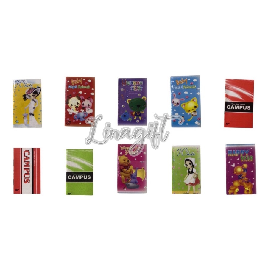 

(Obral 10 Pcs) BUKU NOTES MINI - KECIL SPIRAL BOOK NOTES / CAMPUS WTP HAPPY BEAR