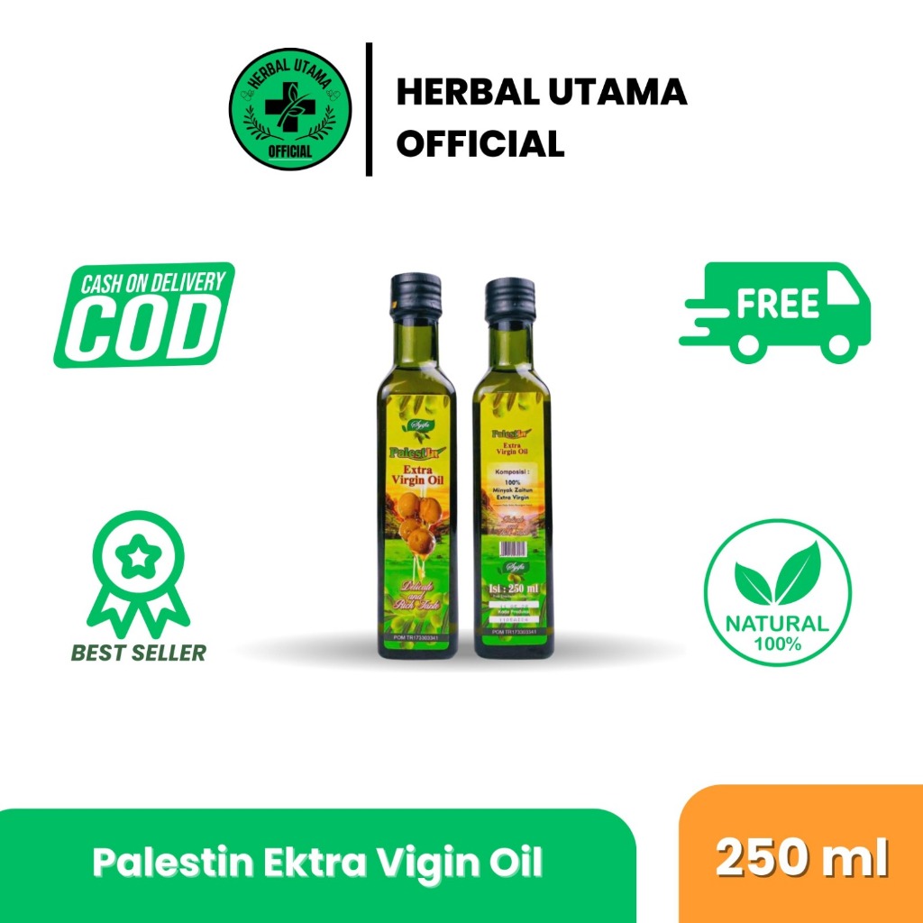 

Minyak Zaitun Palestin 250ml Extra Virgin Oill Syifa Herbal Alami Asli