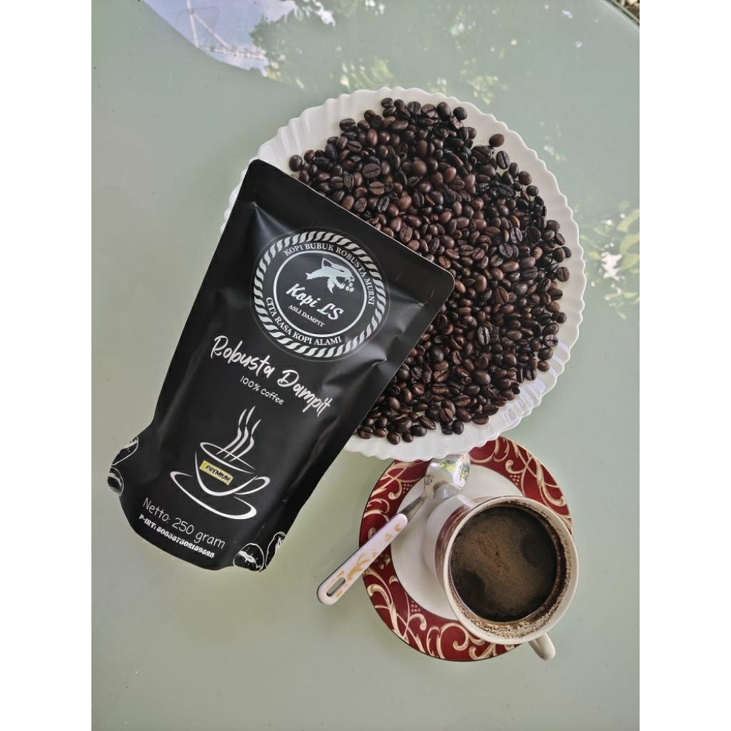 

BUBUK KOPI HITAM SUPER ASLI DAMPIT KOPI LS ROBUSTA