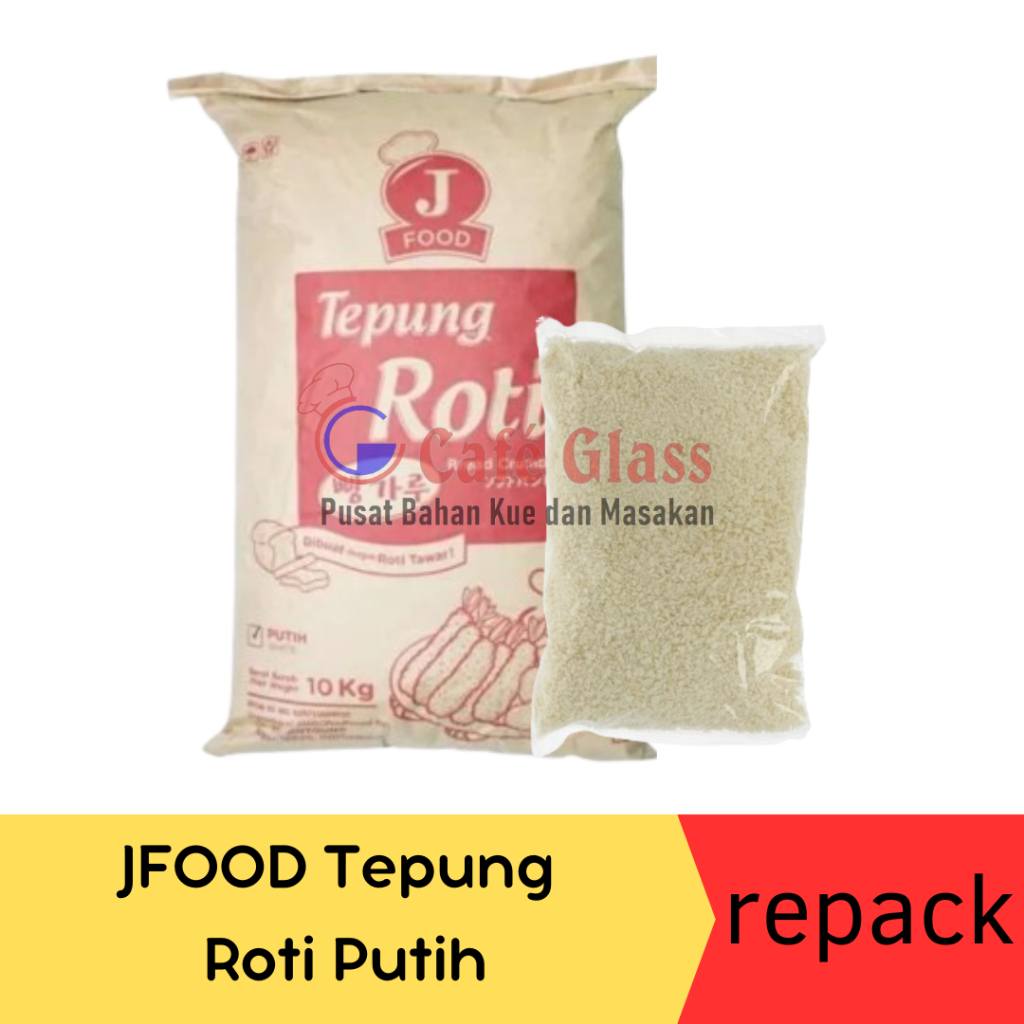 

J Food Tepung Roti Putih / Tepung Roti / Tepung Panir - Repack 500Gr