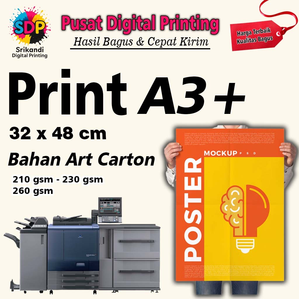 

Print A3 Art Carton Paper 210/230/260 Gsm Murah Bagus | Print Digital A3 Plus