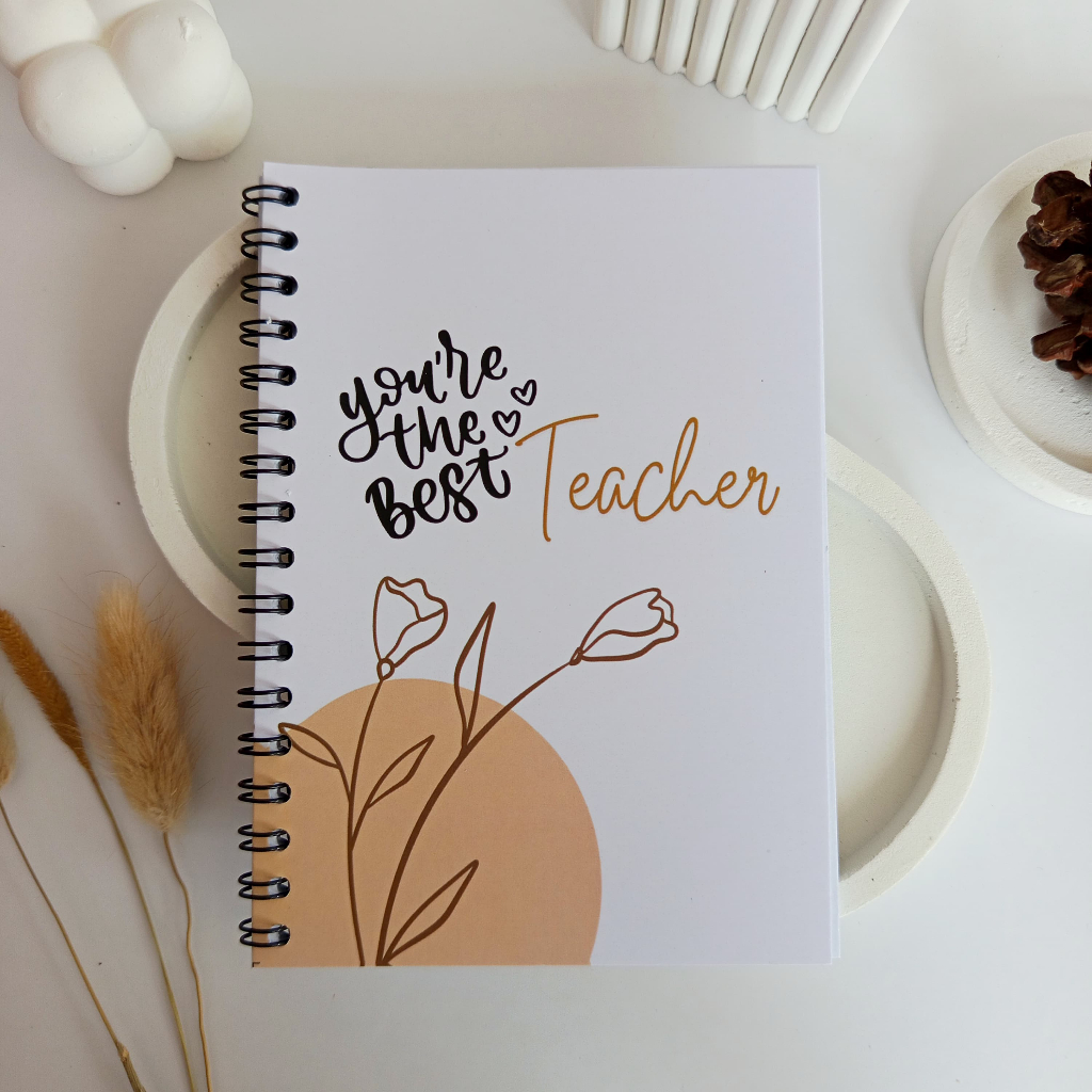 

Notebook A6 Journal (Yuo're The Best Teacher) /Buku Diary Aesthetic /Buku Catatan Kecil/Notebook
