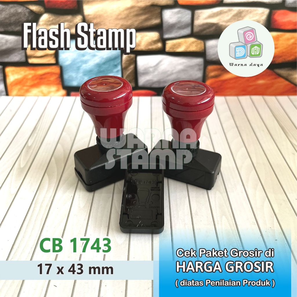 

Gagang Stempel Flash 1743 mm Paket 5 - 100 Biji / STEMPEL FLASH HANYA GAGANG SAJA