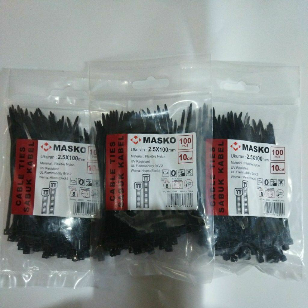 

KABEL TIES UK 2.5 × 100 ( ISI 100 PCS ) kwalitas super