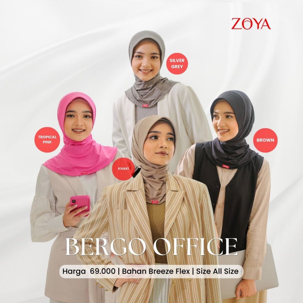 Zoya Bergo Kerudung Hijab Instant Office