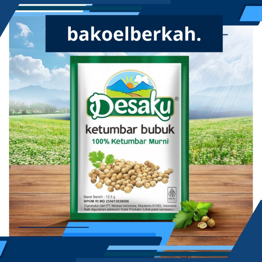 

DESAKU KETUMBAR BUBUK 12,5gr 1/2 & 1 renteng