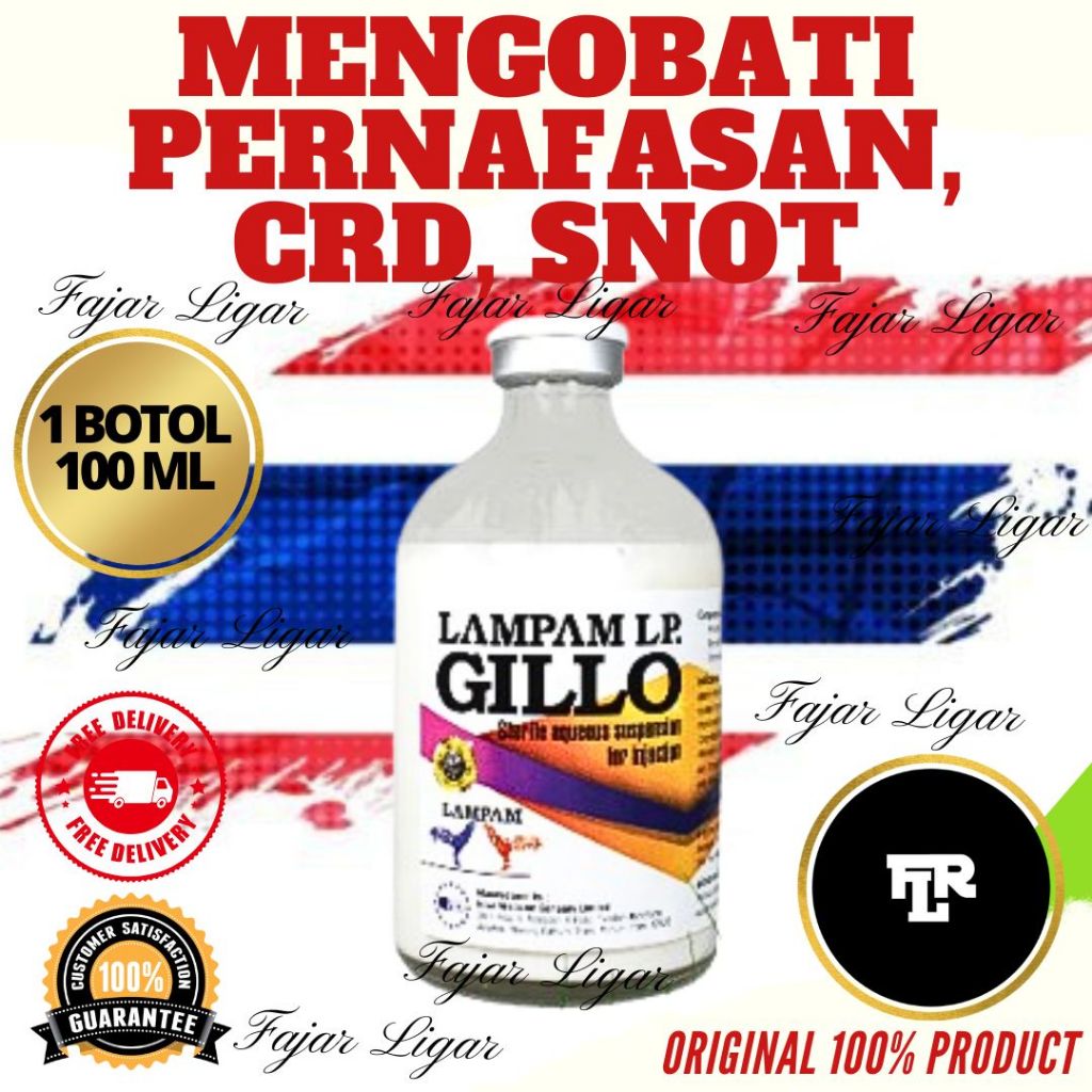 LAMPAM GILLO PENDISTREP LA OBAT AYAM SAKIT INFEKSI PERNAFASAN RADANG SNOT CRD