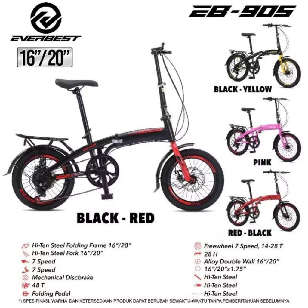 SEPEDA LIPAT EVERBEST 20 INCH