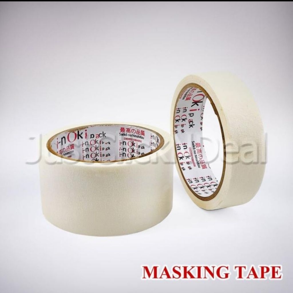 

Lakban kertas ( Masking tape ) inoki 2 inch 48mm x 15 yard
