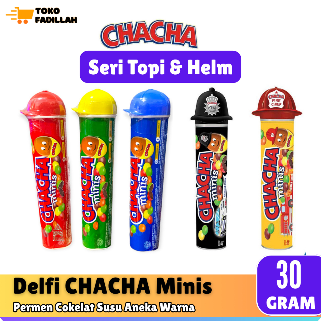

Delfi CHACHA Minis 30 gr - Seri Topi dan Helm