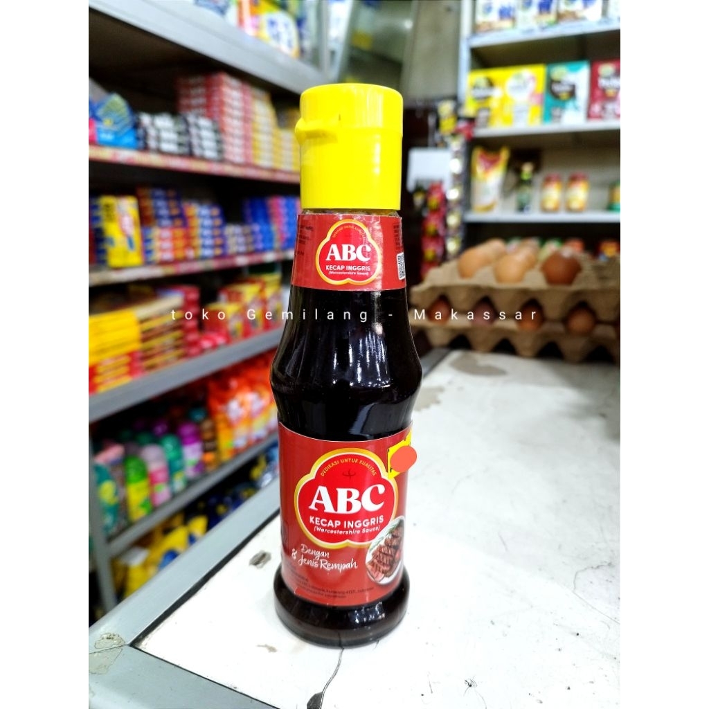 

ABC kecap Inggris ( worcestershire sauce ) botol 195 ml