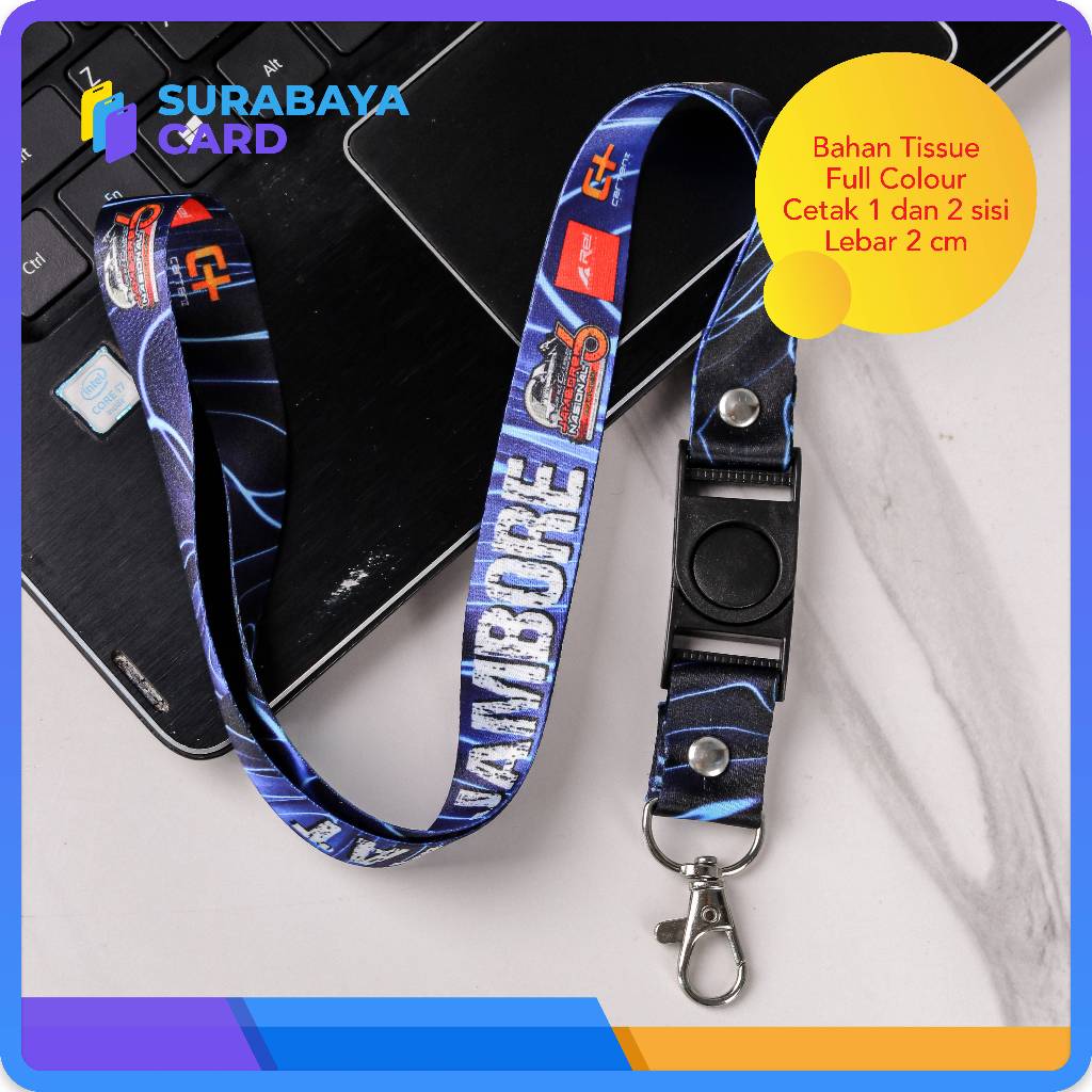 

TALI LANYARD CUSTOM FULL PRINTING SUBLIM 2CM KUALITAS PREMIUM