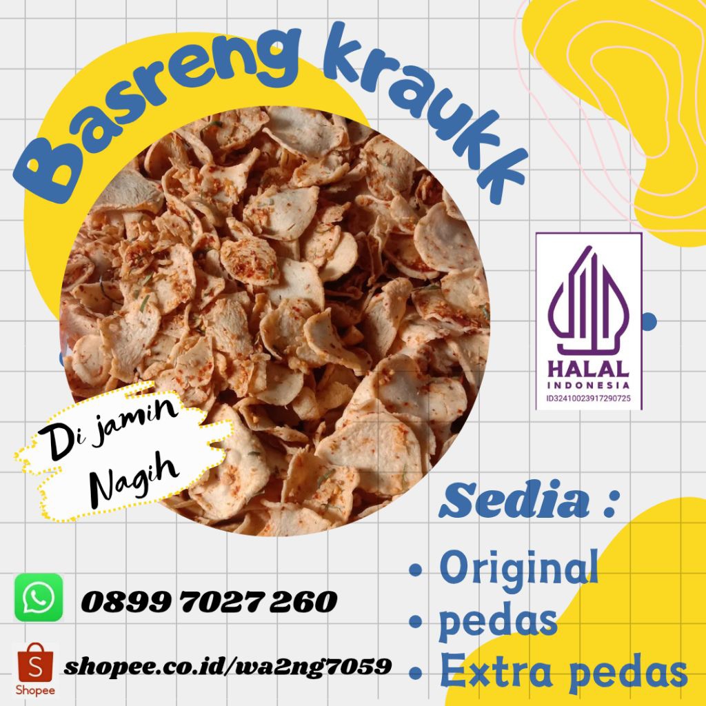 

Basreng kraukk, Keripik basreng