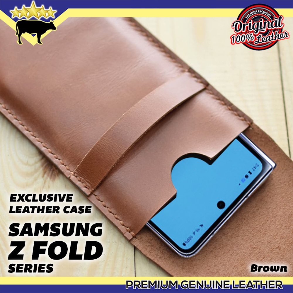 LEATHER CASE SAMSUNG Z FOLD 7, Z FOLD 6 , Z FOLD 5 , Z FOLD 4 , Z FOLD 3 , Z FOLD 2 , FOLD 1 SARUNG 