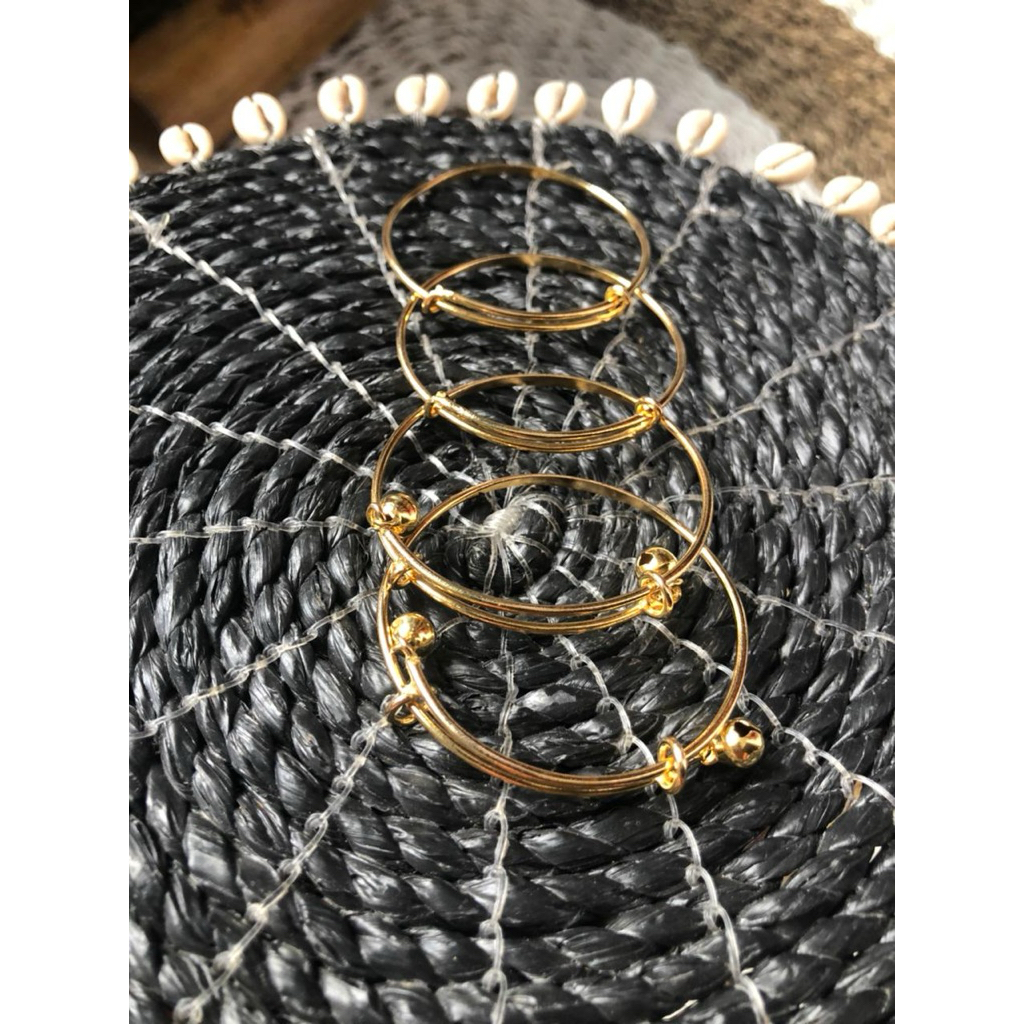 Gelang Kuningan lapis emas 24k