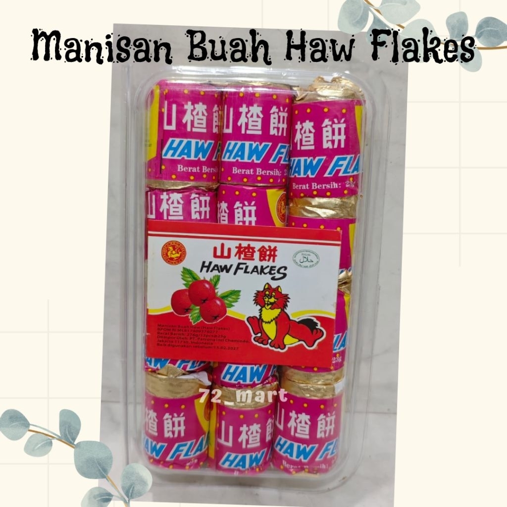 

Haw Flakes Coin Besar (manisan sanca)/276gr isi 12x13gr
