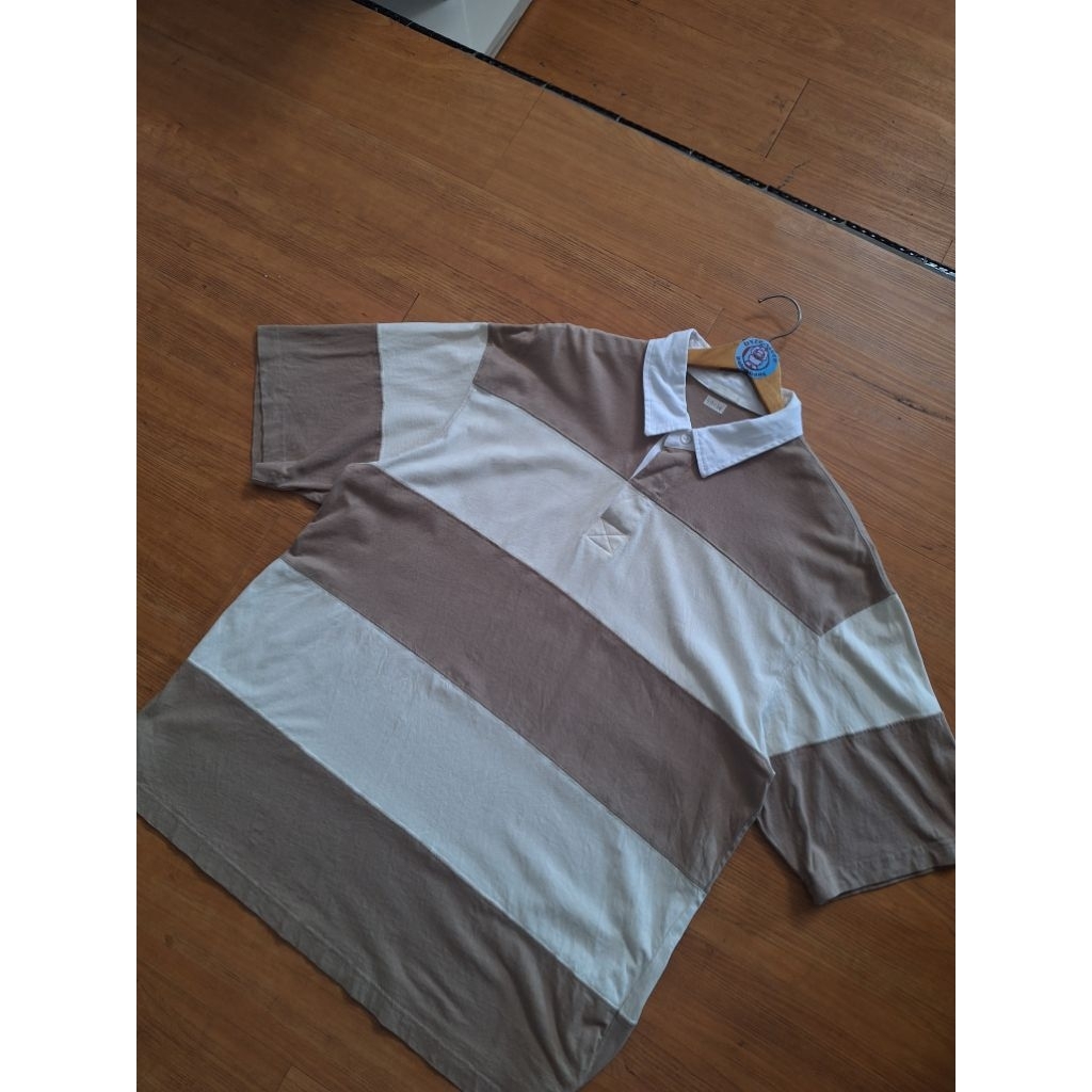 Polo Shirt Uniqlo Rugby Salur Dilan Size L fit XL
