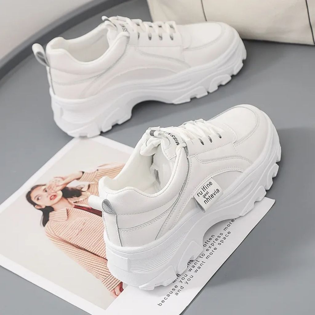 SalwaShoes,Sepatu Sneakers WanitaS15NhteviaKoreanStyle