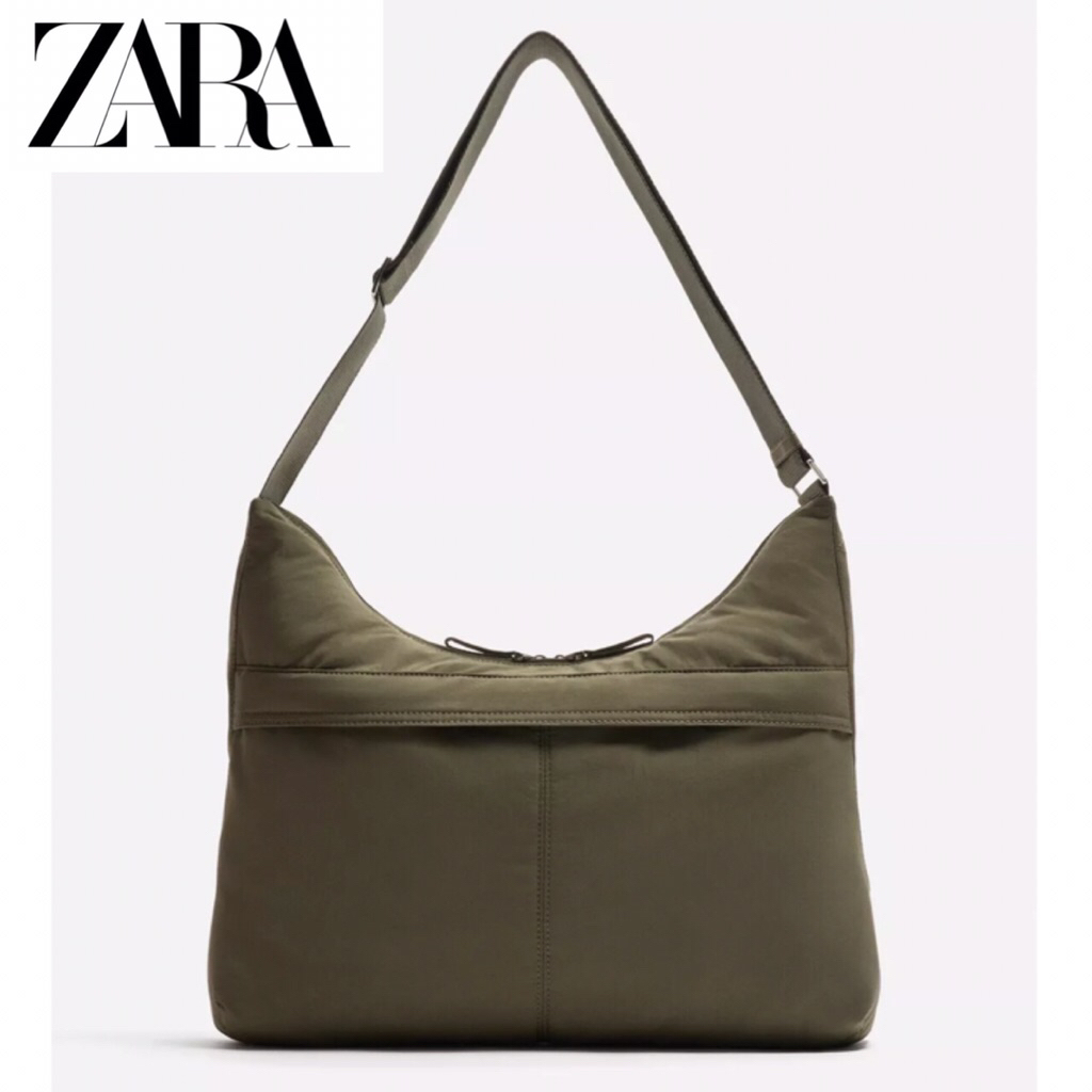 ZARA Men Nylon Bag Tas Selempang Bahu Pria Green