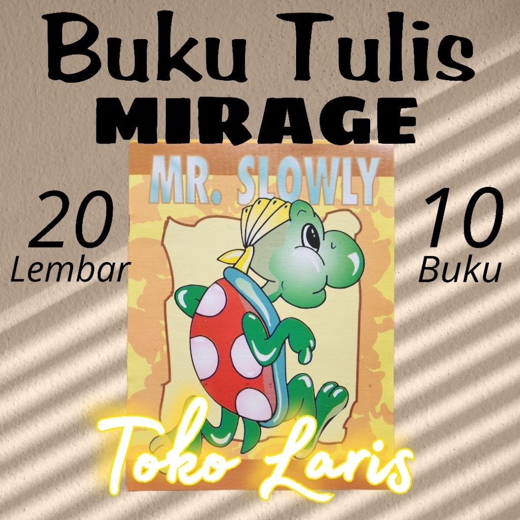 

BUKU TULIS isi 20 lembar mirage (1pak = 10 buku)