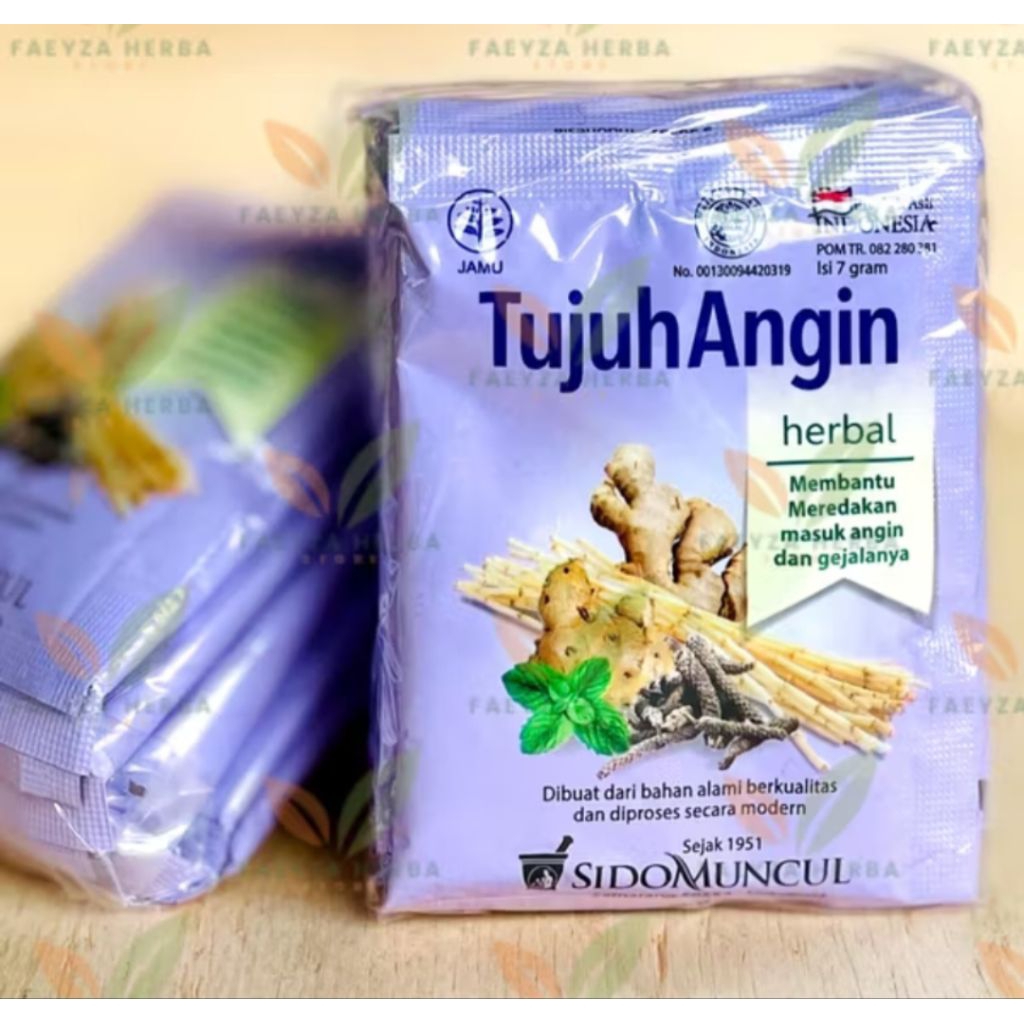 

Tujuh angin sido muncul 10.saset