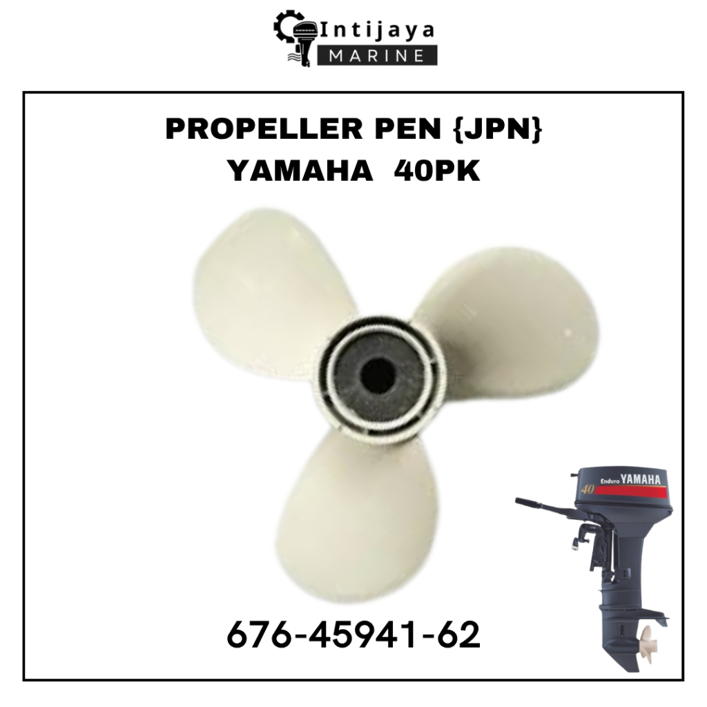 676-45941-62 PROPELLER PEN [JPN] YAMAHA 40 PK SUKU CADANG $ SPAREPART MESIN TEMPEL OUTBOARD