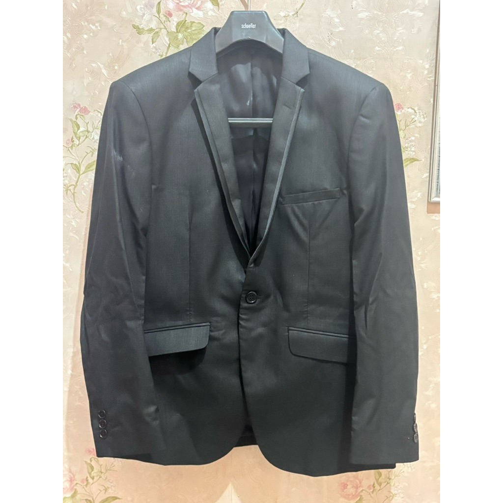 jas hitam pria schoeller