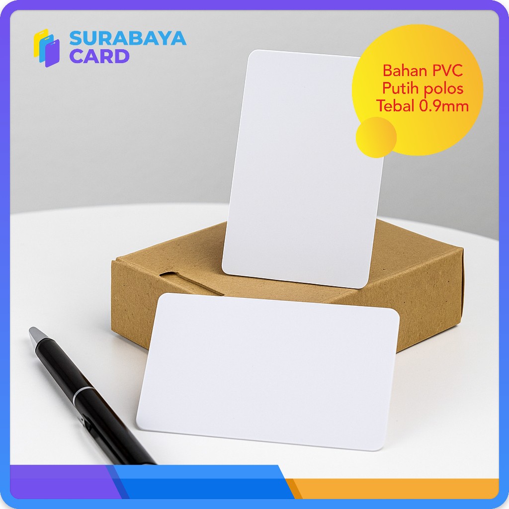 

Blank Card Kartu polos Thermal PVC Card 0.8mm Polos Standar ISO