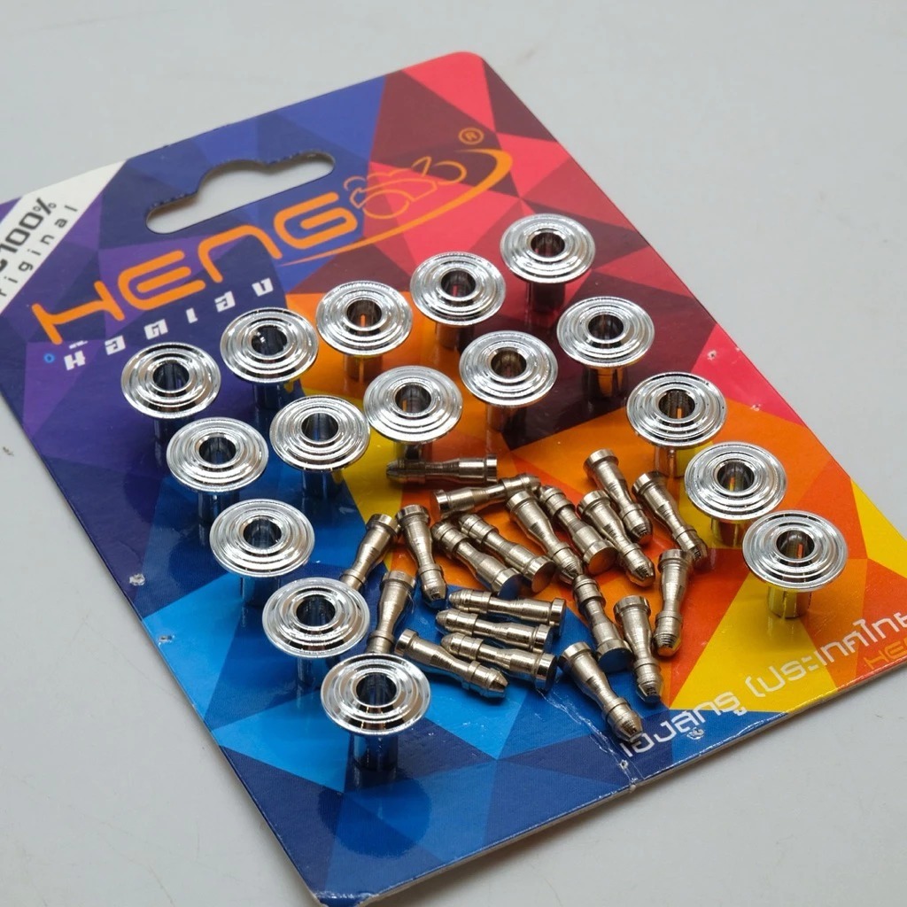 Klip Body Motor Ulir Heng Thailand STAINLESS NEKEL KILAT CHROME HARGA SATUAN PER BIJI UNTUK SEMUA JE