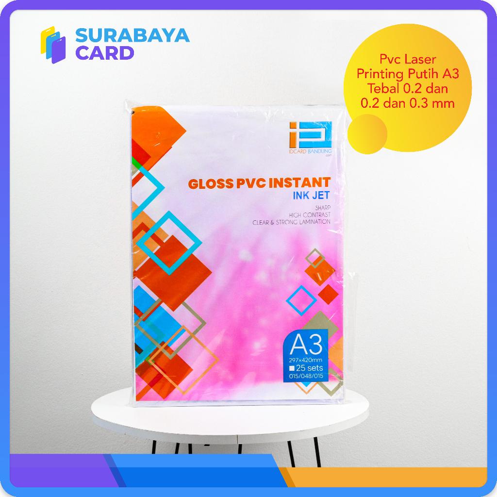 

Bahan PVC instan Inkjet / Mirror ukuran A3 print inkjet 1 pack