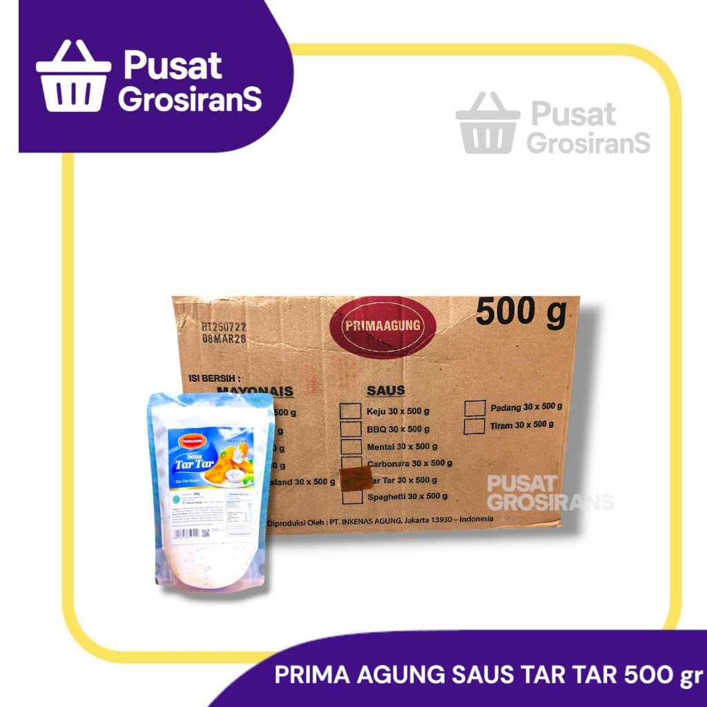 

Prima Agung Saus Tar Tar 500gr 1 Karton isi 20pcs