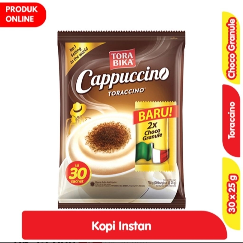

TORABIKA Cappuccino Kopi Instant Bubuk Sachet 30 x 25 g