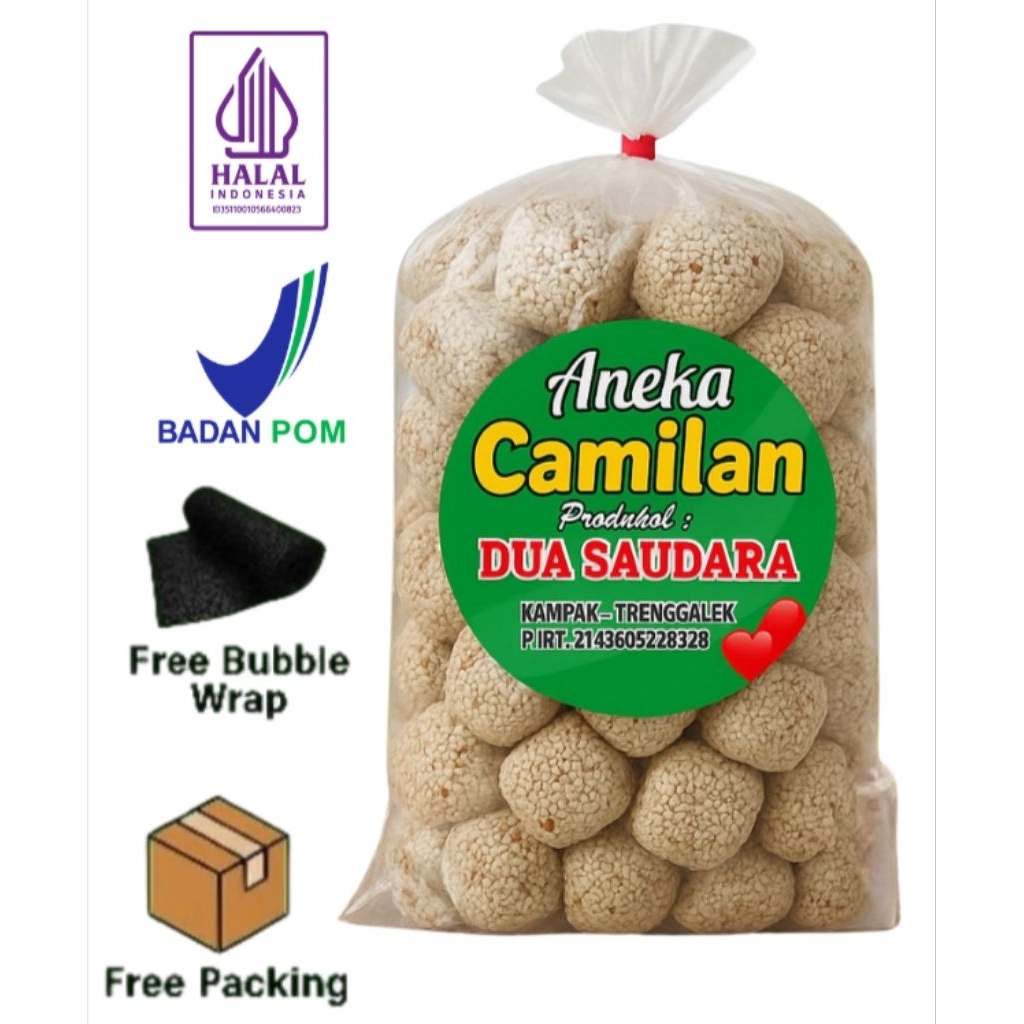 

Camilan mancho wijen enak gurih Khas Trenggalek 250G | 500g l 1kg