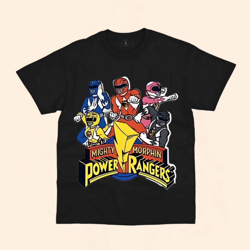 Kaos anak gambar Power rangger kartun free nama