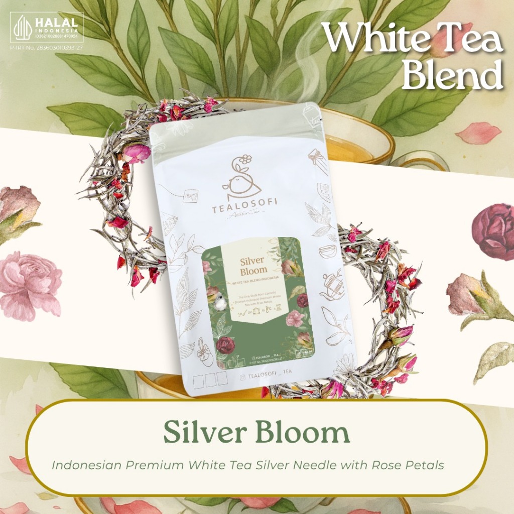 

Silver Bloom - Tealosofi Artisan Premium White Tea Blend Teh Indonesia