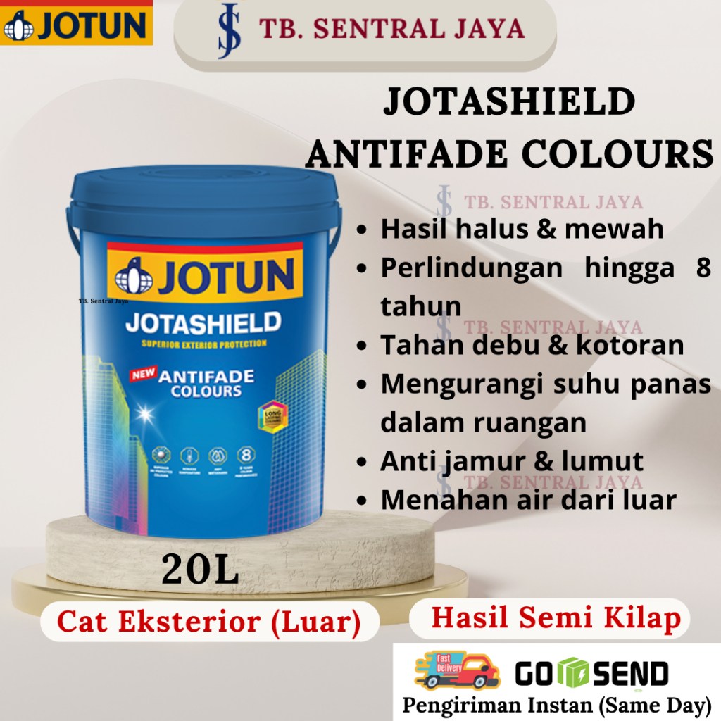 Jotashield Antifade 20L Cat Jotun Exterior Premium/Cat Tembok Jotun Jotashield Antifade 20L