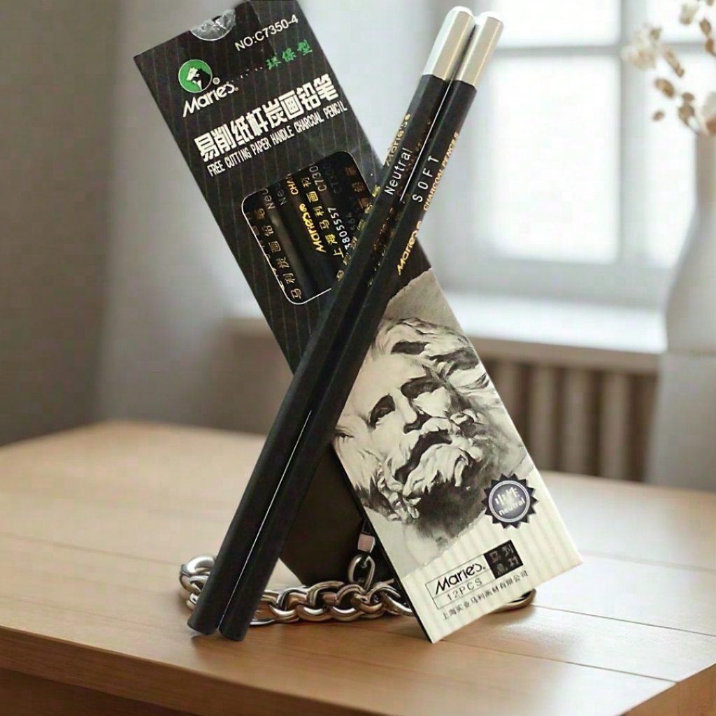 

[100%ORI/REAL pict] Pensil Arang / Pensil Sketsa / Shading / Maries Charcoal / Pensil Satuan C-7300