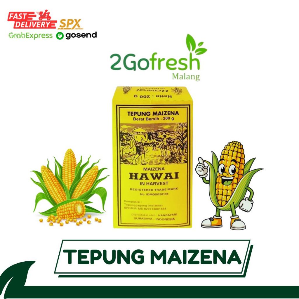 

Tepung Maizena Corn Starch Tepung Pati Jagung | 2Gofresh | Sayuran | Ayam | Ikan | Daging | Dapur | instant | Fresh | Halal |