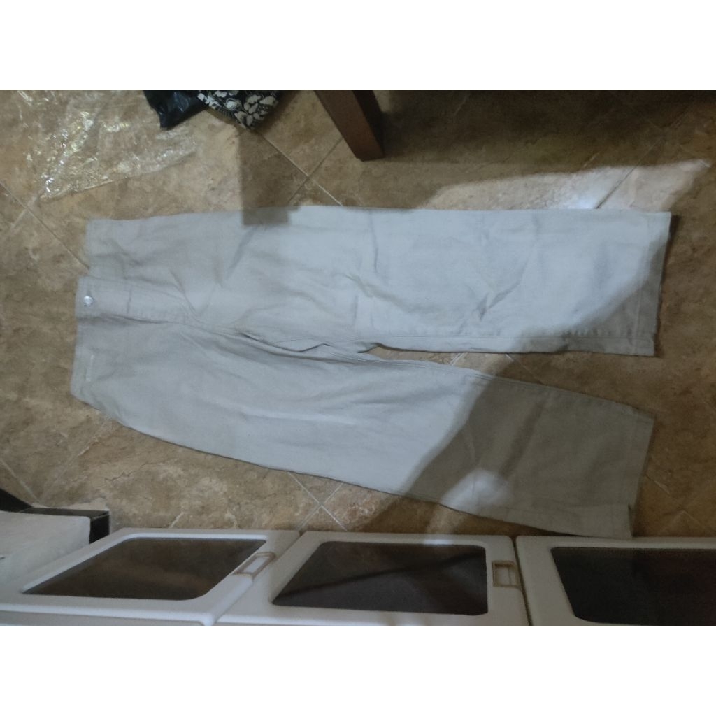 preloved Kulot jeans ivory